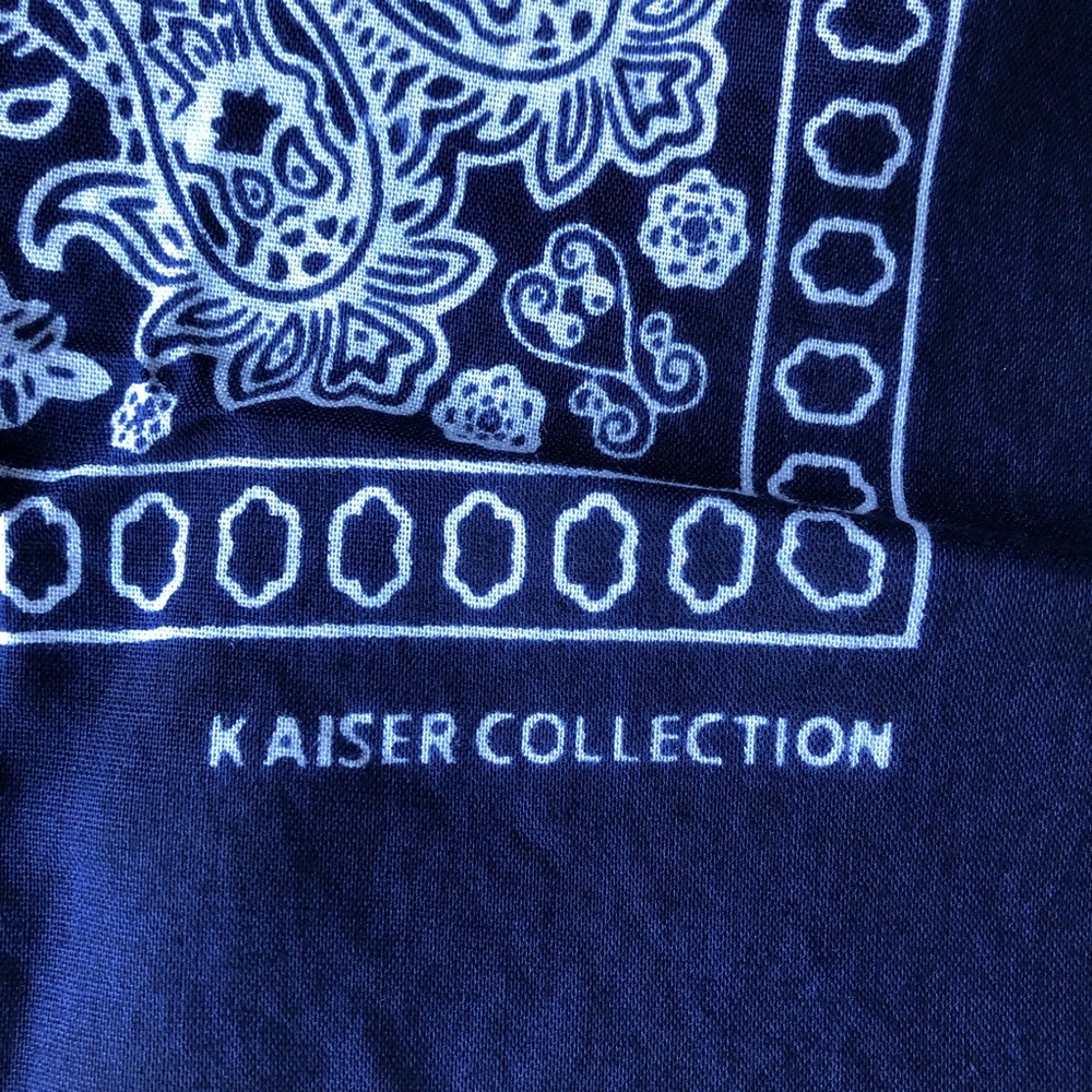 Kaiser 100% Cotton Bandanas Red White Blue Black - Picture 9 of 9